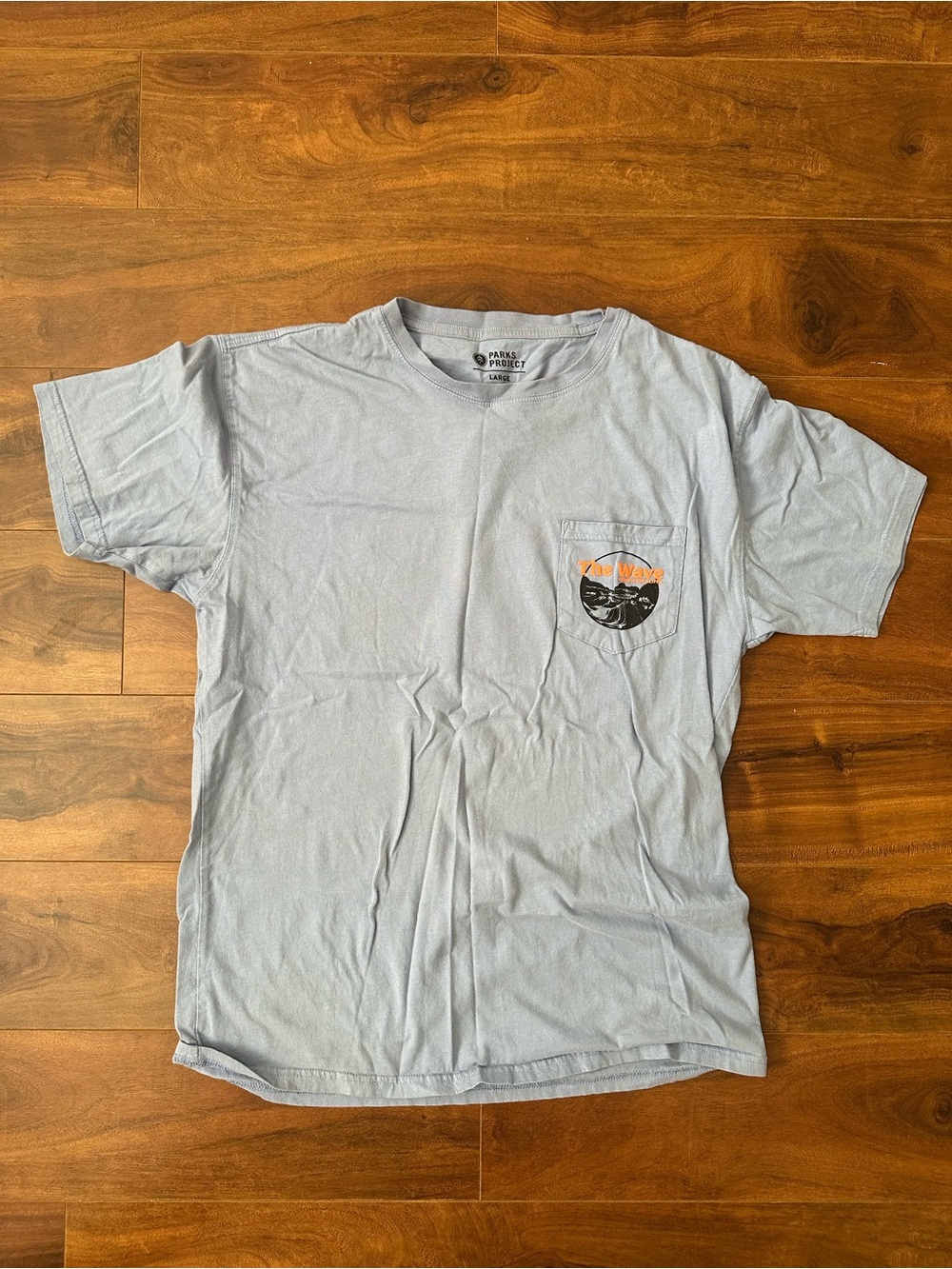 Parks Project The Wave Light Blue Pocket T-Shirt with Graphic